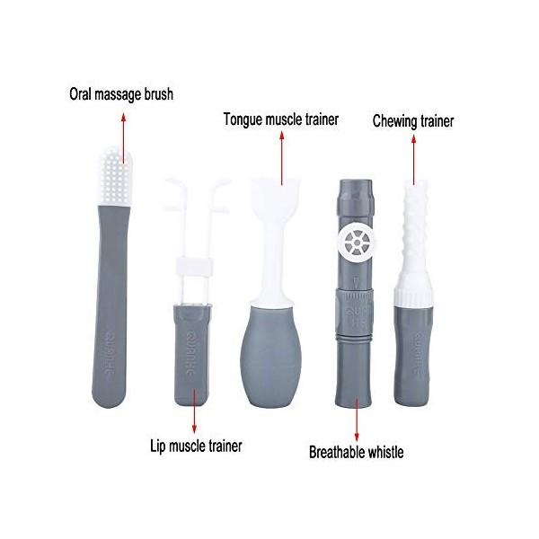 Exerciseur de bouche 5 pièces/ensemble dispositif dentraînement musculaire des lèvres orales lèvres orales formation de perc