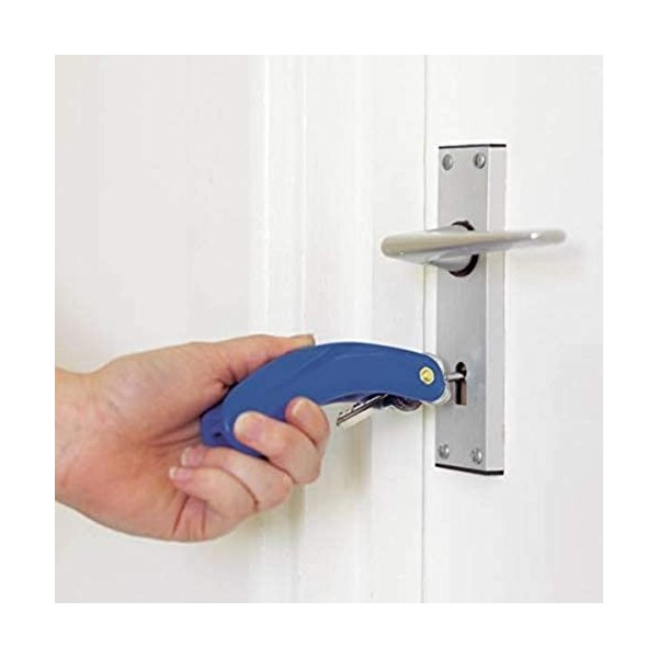 Homecraft Key Turner, Blue, Double Key, Daily Living Aid for Holding, Inserting, & Turning Keys, Key Grip Device for Elderly,