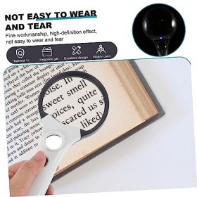 GLEAVI Lecture Loupe De Poche Miroir Grossissant LED Loupe Loupe pour Loupes De Poche Loupe Lentille en Verre Lumière Loupe P