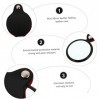 NIYANGLE 4 Pièces Loupe Bijoux Loupes Loupe De Poche en Cuir Lecture Loupe Pliable Observation Loupe Verre Lentille Loupe Out