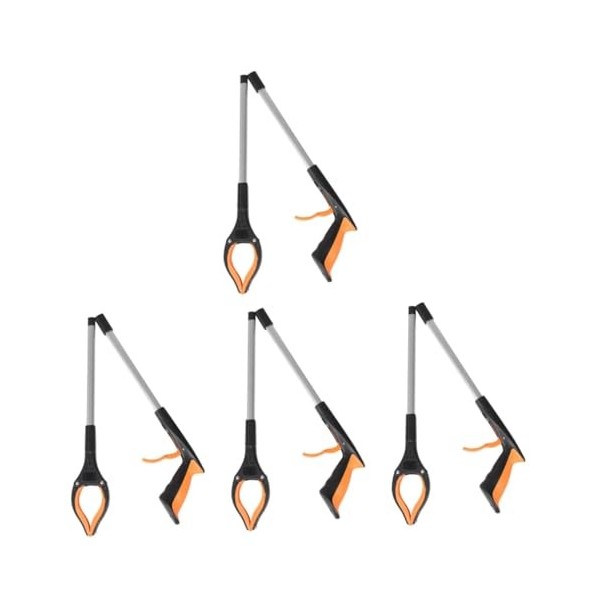 Healifty Lot De 4 Pinces À Ordures Pliantes Pour Foyer Portable Outil De Préhension Robuste Outils Pour Hommes Pinces Pour At