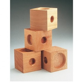 Homecraft Wooden Chair Raisers Eligible for VAT relief in the UK , 3" Rise, Raise Chair Height, Fits Various Chair Leg Width