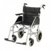 Days,fauteuil de transfert Express,largeur 46 cm, coloris argent ,dispositif de mobilité léger pour utilisateurs âgés ou hand