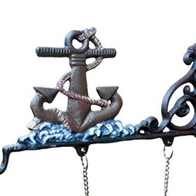 Cloche de dîner en Fonte Artisanale en Fer forgé Carillon éolien décoration de Jardin hochet Ornements muraux 9,8 x 10,6 x 3,