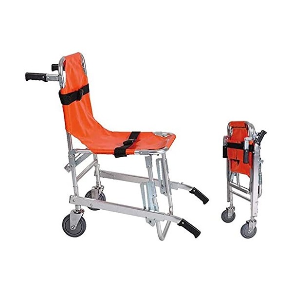 HSSBD Chaise descalier - Aluminium Light Weight Ambulance Firefighter Evacuation Medical Lift Chaid avec Boucles à libératio