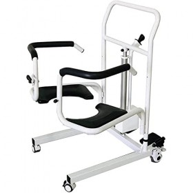 HSRG Chaise percée électrique multifonction pour patient, ouverture et fermeture à 180°, transfert facile aux toilettes et sa