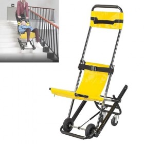 MFYDPP Fauteuil Roulant De Transport Pliant, pour Adultes Et Handicapés, Chaise Descalier Portative Pliable, Chaise Descali