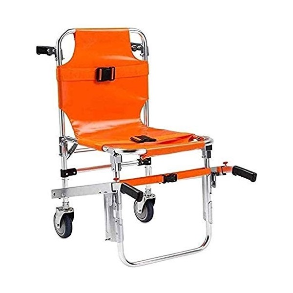 EMS Stair Chairn Cadre léger et Pliable, Chaise descalier en Aluminium Ambulance Pompier Évacuation Piste Escalier Lumière E