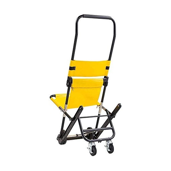 Chaise descalier EMS Pliante, Chaise descalier médicale pour lévacuation des Pompiers ambulanciers, capacité de 400 LB