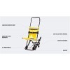 Chaise descalier Portable, Chaise descalier Pliante légère pour évacuation des Pompiers dambulance, opération pour Une Seu