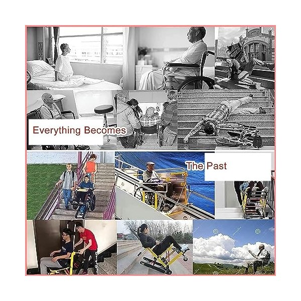 Monte-escalier auxiliaire mobile,monte-escalier électrique portable pour  personnes âgées avec appui-tête relevable, monte et descend les escaliers,aide  à la marche pour les personnes âgées handicapées : : Hygiène et  Santé