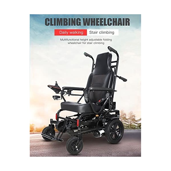 Monte-escalier électrique, Chaise Pliante et légère pour Monter Les escaliers, Fauteuil Roulant pour Personnes âgées handicap