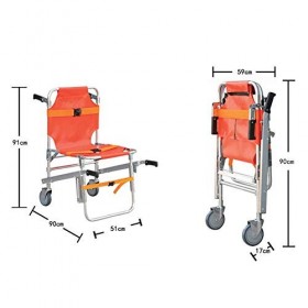 Civière DEscalier Pliante, Chaise Télescopique dascenseur Médical DAmbulance DAlliage DAluminium