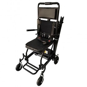 Fauteuil Roulant Électrique, Monte-Escaliers pour Patients Chaise Descalier Dévacuation Mobile, Chaise Descalier Pliante D