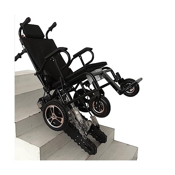 Monte-escalier auxiliaire mobile,monte-escalier électrique portable pour  personnes âgées avec appui-tête relevable, monte et