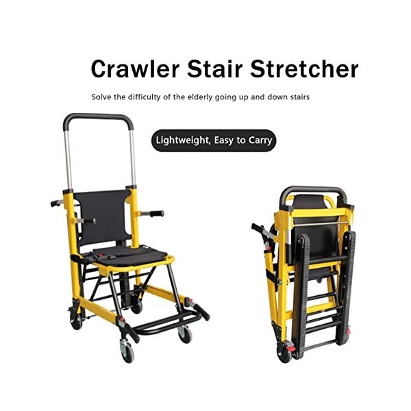 Fauteuil Descalier Pliant Fauteuil de Transfert de Civière Escaliers Montés et Descendants étroits Télésiège Portatif sur Ch