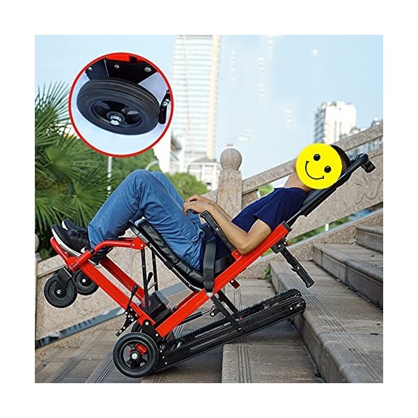 FBKPHSS Fauteuil Roulant Electrique, Monte-Escaliers Pliants Portables Machine Descalier de Chenilles Pliable Portable pour 