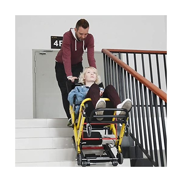 Chaise élévatrice descalier électrique, fauteuil roulant léger et pliable, chaise descalier pour personnes âgées sur chenil