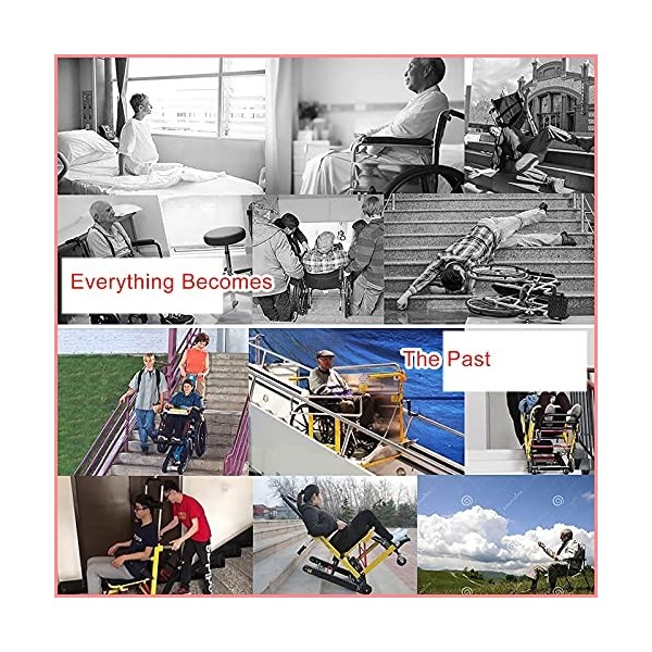 DOGC Monte-escalier électrique Crawler , Monte-escaliers pour Personnes âgées, léger et Pliable, capacité de Charge de 353 L