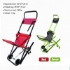 Fauteuil roulant pliable leger, Monte-escaliers, Chaise roulante pliante, Fauteuil de transfert, Civière avec 4 roues pour pe