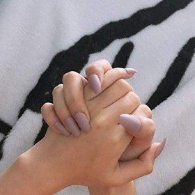 Sethexy 24 pièces Mat Ballerine Couleur pure Faux ongles Cercueil Couverture complète Moyen Acrylique Bouts dongle dart Pou