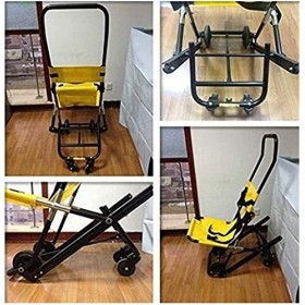 Samnuerly Civière Portable Chaise dévacuation descalier légère Ambulance Pompier Évacuation en Alliage daluminium Monte-es