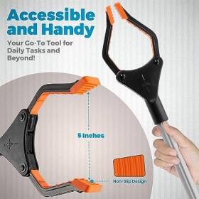 MEDca Pince de préhension Pliable de 81,3 cm pour Personnes âgées – Outil daide pour ramasser Les ordures, ramasser Les déch