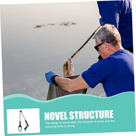 Healifty 4 Pièces Pince À Ordures Pliante Marcheur Pliable Marcheur Robuste Grappin Robuste Bûches Ramasseur De Déchets Outil