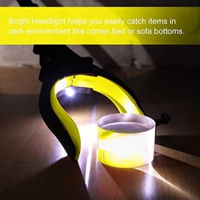 Pince de préhension rotative de 55,9 cm avec lumière et poignée en caoutchouc souple pour personnes âgées, avec crochet magné