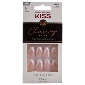 Kiss Classy Nails Lot de 2 robes en soie 28 fils Longueur moyenne