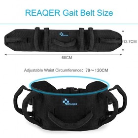REAQER Ceinture de Transfert avec 7 Poignées Thérapie physique et infirmière médicale - Ceinture de sécurité pour personnes â