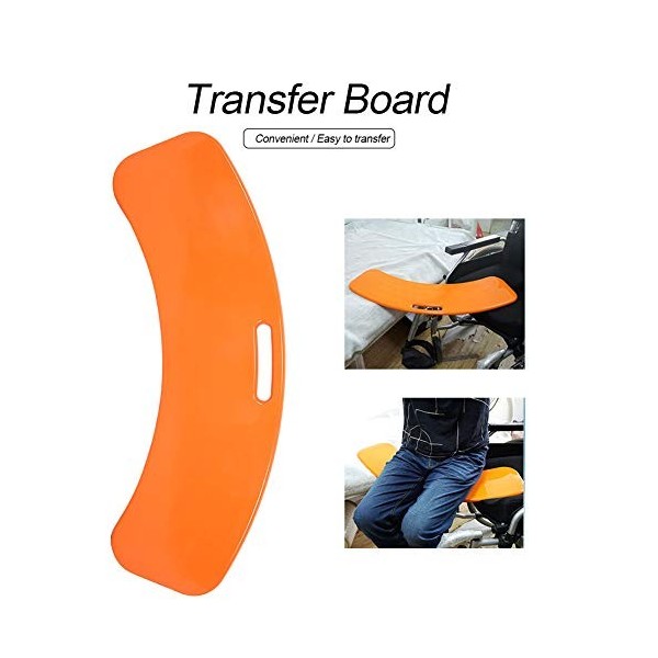 Planche de transfert à glissière, planche de transfert en plastique incurvée pour fauteuil roulant, dispositif dassistance a