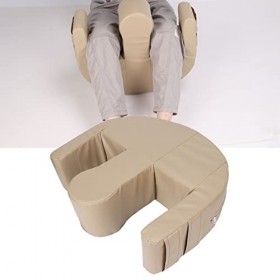 Jauarta Oreiller de retournement de patient en cuir PU éponge douce aide dispositif de rotation pour paralysie paralysé patie