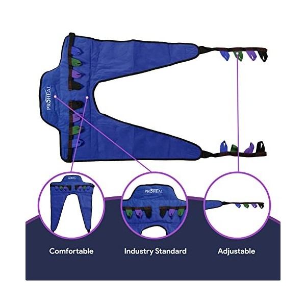 ProHeal Écharpe de portage universelle en polyester pour soulever les patients Compatible avec Hoyer, Invacare, McKesson, Dri