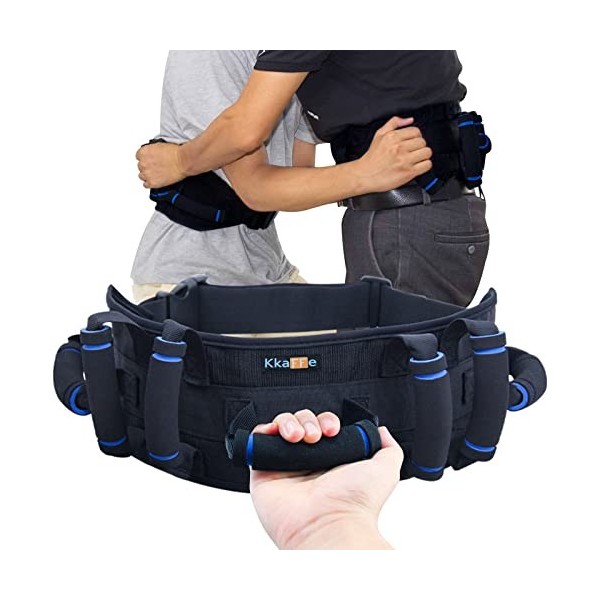 KkaFFe Ceinture de gait avec poignées, ceinture de transfert pour personnes âgées, ceintures de guise pour patients, ceinture