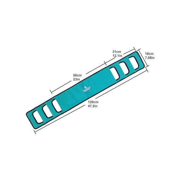 Wisexplorer Ceinture de transfert pour personnes âgées ou patient - Vert