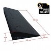 Rampe Bepco pour bordure - Fibres de caoutchouc - 80 mm - Noire