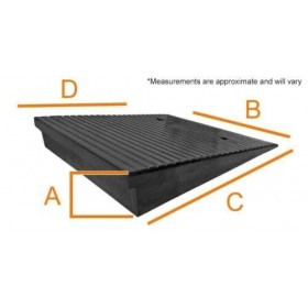Electriduct Lot de 2 rampes de seuil en caoutchouc pour fauteuils roulants, vélos 10,2 cm