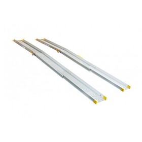 JWS Longueur coulissante Barre Rampe pour fauteuil roulant pliant télescopique Rampe 3 modules Aluminium 2019