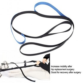 Sangle de Levage de Jambe en Nylon de 40,7 Pouces, Aide à la Mobilité pour la Pratique de la Marche, Poignée de Boucle de Pie