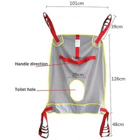 LSWKG Harnais De Toilette Lève-Patients Lève-Handicap Bariatrique Élingue De Commode Ceinture De Transfert Médical pour Éling
