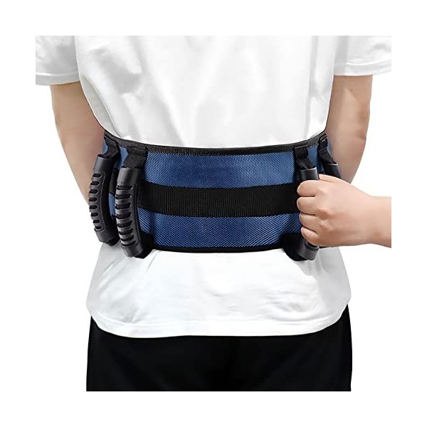 [LOSCHEN] Ceinture de transfert de vitesse, ceinture de course avec ceinture à 6 poignées, ceinture de sécurité, aide à la mo