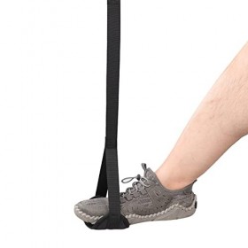 Sangle de levage de jambe durable - Poignées rigides - Grande boucle de pied - Aide à la récupération - Étirement - Coussinet