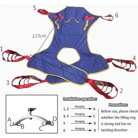 Sling Patient dascenseur Harnais De Marche Assisté par Le Patient, Soulevez La Sangle De Toilette pour Le Patient Élingue De