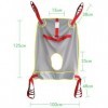 Toileting Sling Sangle Patient Lifter Équipement dascenseur Élingue De Jambe Divisée Grande Sangle De Toilette en Maille Har