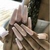 Brishow Cercueil Longs Faux Ongles Nude Cristal Appuyez sur les Ongles Ballerine Acrylique Couverture Complète Bâton sur les 