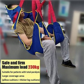 HJJP Harnais de levage complet pour patient – Charge 230 kg – Sangle de douche divisée – Ceinture de transfert médical pour p