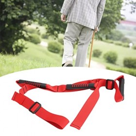 Yctze Sangle de jambe longue multi-boucle réglable pour personnes âgées - Poignées en caoutchouc - Guide dentraînement pour 