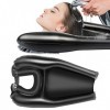 Bac a Shampoing Domicile Coiffure Lave Tete, pour Laver Les Cheveux Lavage en PVC pour Handicapées Enceintes Enfants Personne