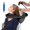 Lavabo portable gonflable en PVC pour laver les cheveux pour femmes enceintes handicapées, enfants, personnes âgées au lit et